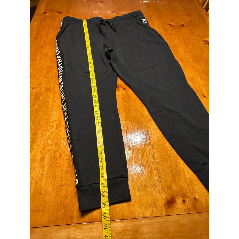 Express Womens XL Black Joggers Stripe 'Brand That Unites' Sweatpants Athletic - Picture 4 of 11